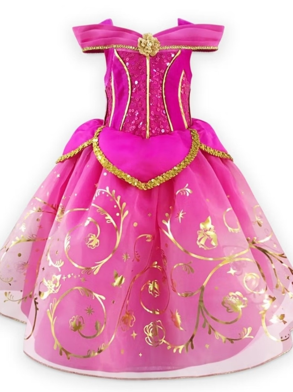 Disney Store Aurora Deluxe Costume For Kids, Sleeping Beauty Size 5/6T